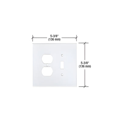 CRL Clear Duplex Toggle Combo Acrylic Mirror Plate