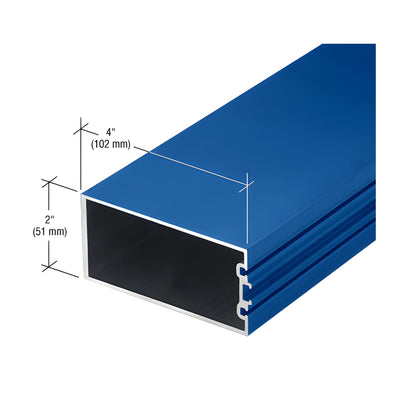 CRL-U.S. Aluminum Custom Paint 4" Structural Silicone Glazed Vertical Mullion - 24'-2"