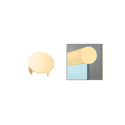 CRL Polished Brass End Cap for 1-1/2" Cap Railing