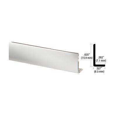 CRL Brite Anodized Aluminum 5/8" L-Bar Extrusion