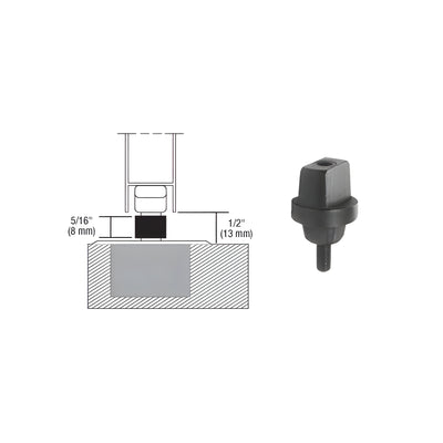 Dormakaba® 1/2" Clearance, 3º Right Hand Offset Tapered Type Spindle