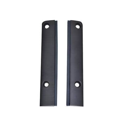 CRL DRX™ 4" Black Bronze Anodized Split Square End Cap with Filler