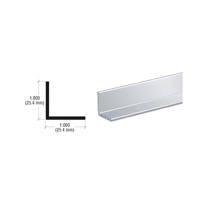 CRL Brite Anodized 1" Aluminum Angle Extrusion
