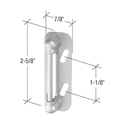CRL Aluminum Screen & Storm Door Replacement Strike Plate