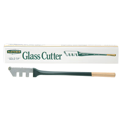 CRL Fletcher Gold-Tip Metal Handle Straight-End Glass Cutter