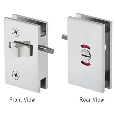 CRL Geneva Polished Chrome Sliding Block Lock for RPS Sliding Doors