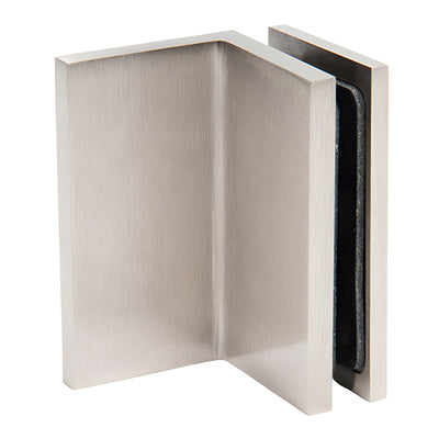 CRL Como Brushed Nickel Wall Mount Bracket for Glass Shower Doors
