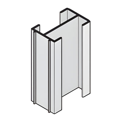 CRL-U.S. Aluminum Vertical Splice Sleeve-12/Pk