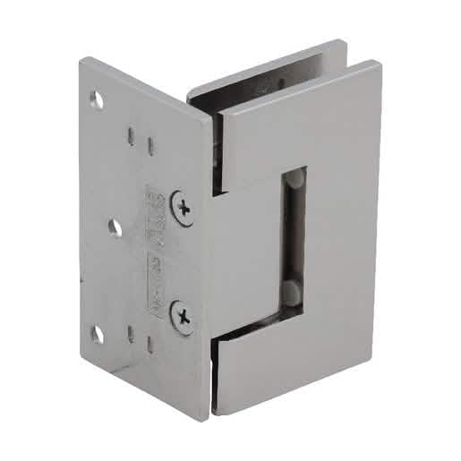 CRL Polished Nickel Geneva 044 Wall Mount Offset Back Plate Hinge - Sleek & Durable Design