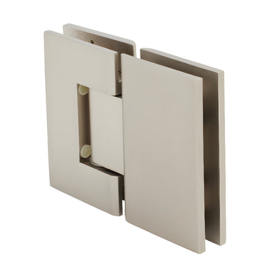 CRL Geneva 180 Series Satin Nickel Glass-to-Glass Shower Door Hinge