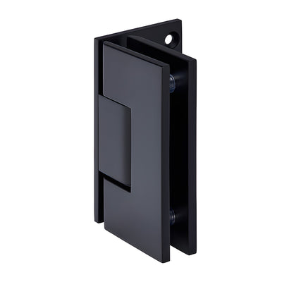 CRL Vienna 044 Matte Black Wall-Mount Offset Back Plate Hinge