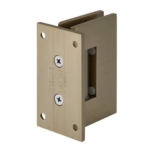 Brushed Bronze Geneva 037 Wall Mount Hinge with Full Back Plate, Elegant and Durable Desig