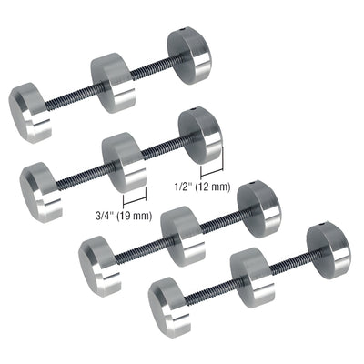 CRL Brushed Stainless Steel Spacer Studs for Bullet-Resistant Glass