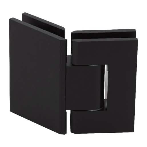 Matte Black Geneva 045 Series 135° Glass-to-Glass Hinge - Sleek, modern design