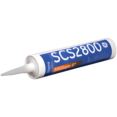 CRL GE SilGlaze II Clear Silicone Sealant for Glass & Glazing