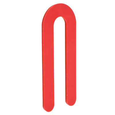 CRL Red 1/8 in x 3-1/2 in Plastic Horseshoe Shims for Doors & Windows