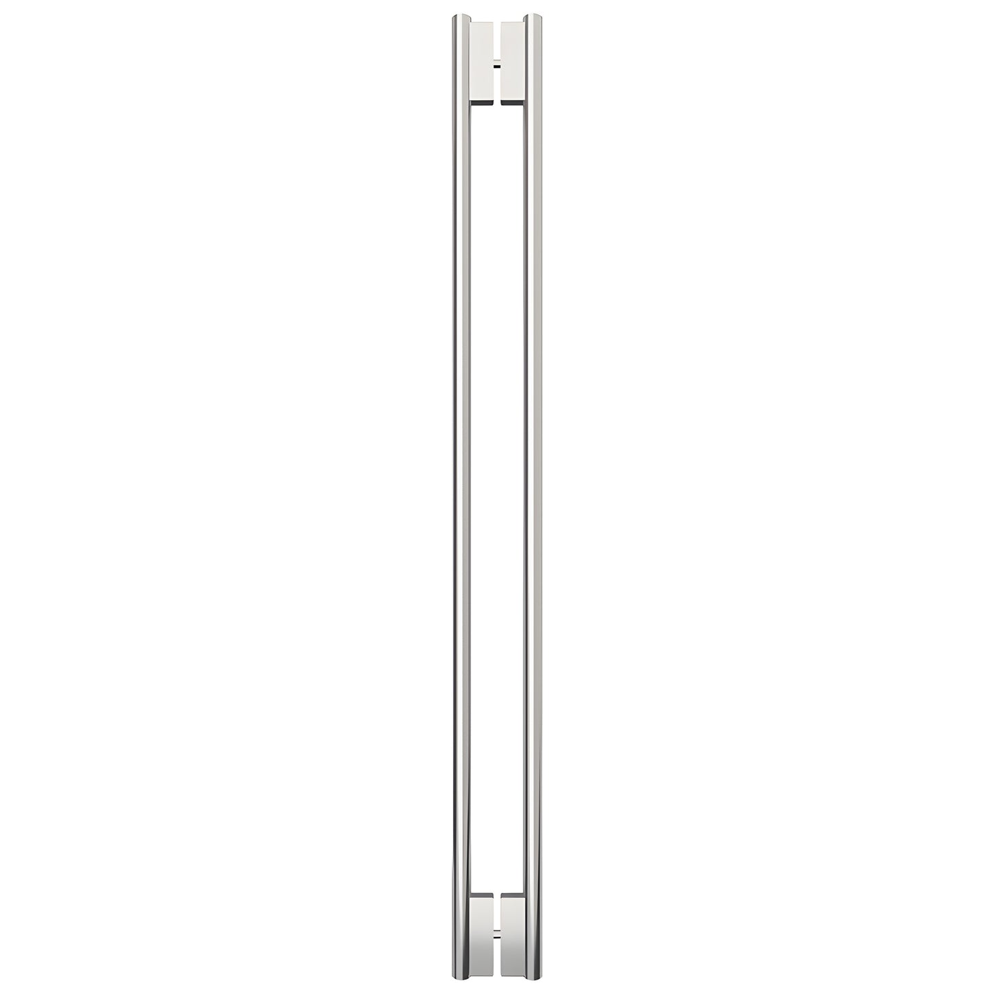 HPH60CPS 60-inch polished stainless steel C-style tubular back-to-back shower door handle for 3/8 glass