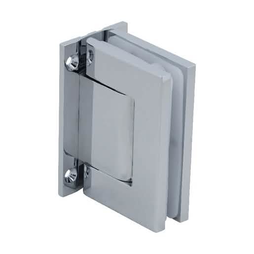 CRL Bright Chrome Vernon Oil Wall Mount Hinge with Full Back Plate - Sleek & Durable