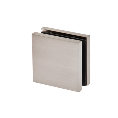 CRL Brushed Nickel Zero Clamp for Frameless Glass Shower Doors