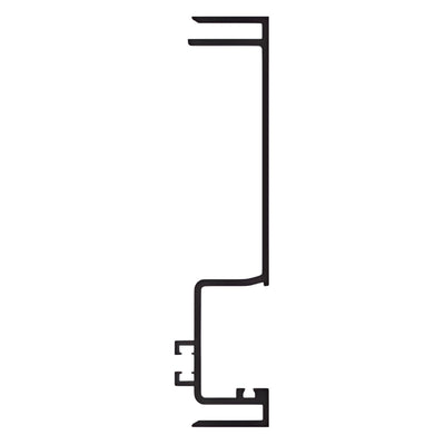 CRL-U.S. Aluminum White KYNAR® Paint 6" Male Expansion Mullion - 24'-2"