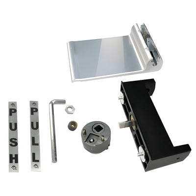 CRL Adams Rite® Clear Anodized Left-Hand Push-Pull Paddle Door Handle