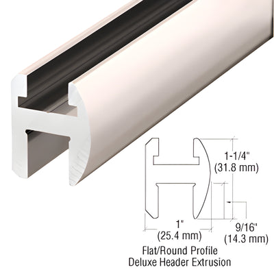 CRL Polished Nickel Deluxe Shower Door Header Kit - 95"