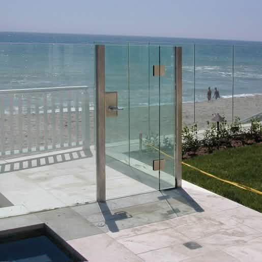 CRL 316 Brushed Stainless 180 Degree Glass-to-Glass Hinge for sleek shower design
