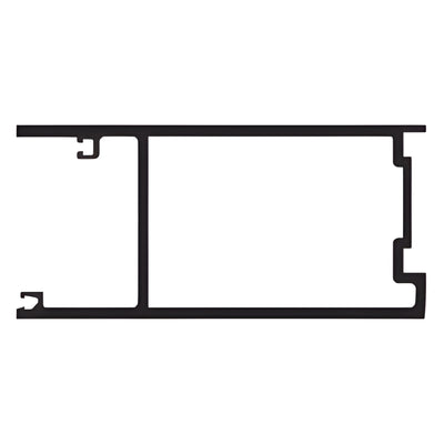 CRL-U.S. Aluminum White KYNAR® Active Door Stile for 1-5/16" Glass, 21'-2"