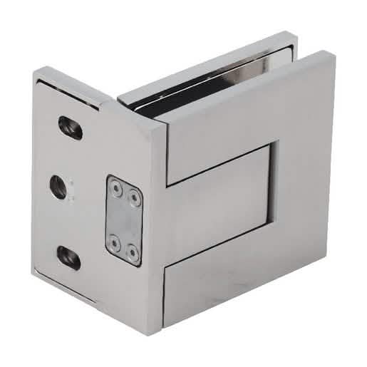 CRL Brushed Nickel Palermo Adjustable Wall Mount Offset Back Plate Hinge, sleek design