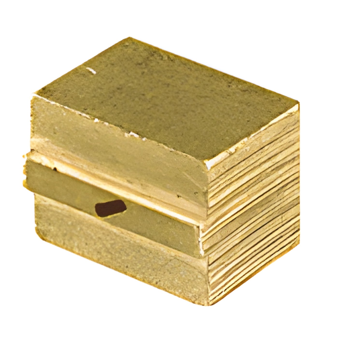 BN3 solid brass 3/16" (5mm) insulating glass nozzle tip with narrow ridge for hot-melt butyl dispensing