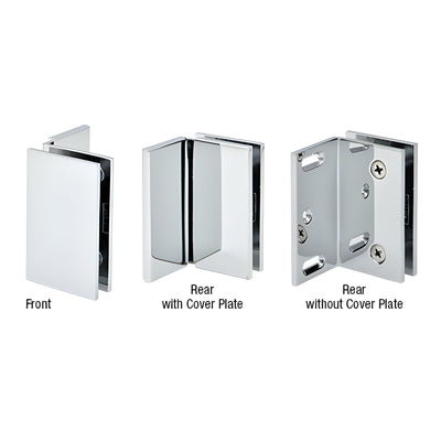 CRL Melbourne Polished Chrome Wall Mount Bracket for Glass Panels