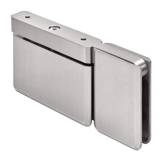 CRL Brushed Nickel Senior Prima Pivot Hinge with U-Clamp for Glass Doors