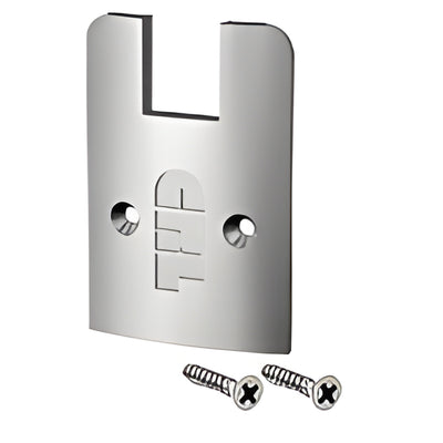 CRL Satin Anodized Low-Profile Aluminum Sidelite Rail Cap with Screws