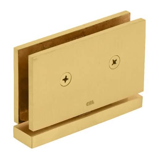 "CRL Satin Brass Senior Cardiff Series Hinge: Durable, stylish, and perfect for glass door