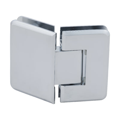 CRL Pinnacle 045 135° Polished Chrome Glass-to-Glass Shower Hinge