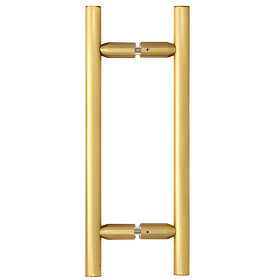 CRL Satin Brass 8" Ladder Style Back-to-Back Pull Handles