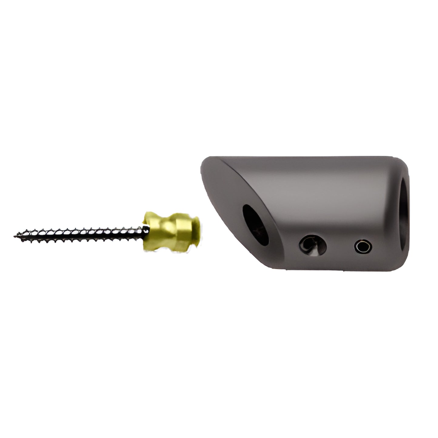 Antique brushed copper 45 mitered wall-mount support bracket with screw stud - SKU SBB45ABC0