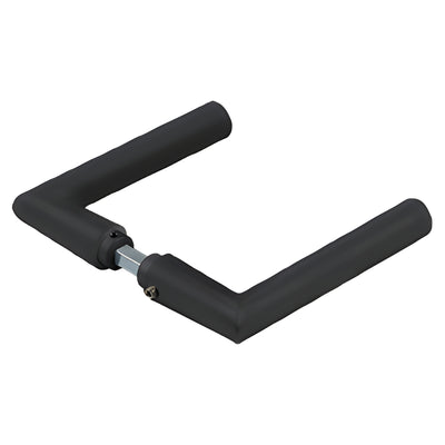 Fallbrook Matte Black Mitered Door Handle Set – Modern Entry Lever