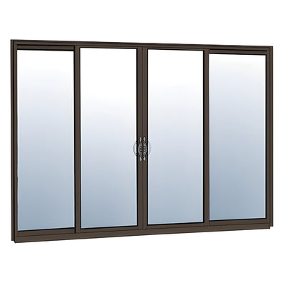 CRL-U.S. Aluminum OXXO Bronze Thermally Broken Sliding Door w/ Screen