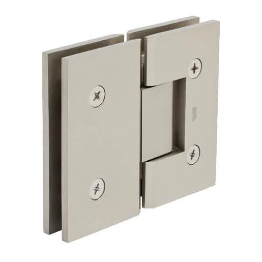 CRL Brushed Nickel Vienna 580 Glass-to-Glass Hinge, 5° Pin, Sleek & Durable Design