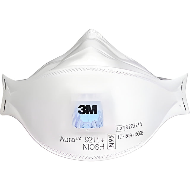 3M Aura 9211+ N95 Particulate Respirator, Standard – 10/Box
