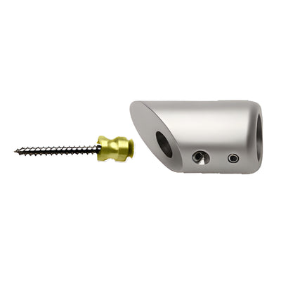 CRL Brushed Nickel Mitered Glass Shower Support Bar Bracket