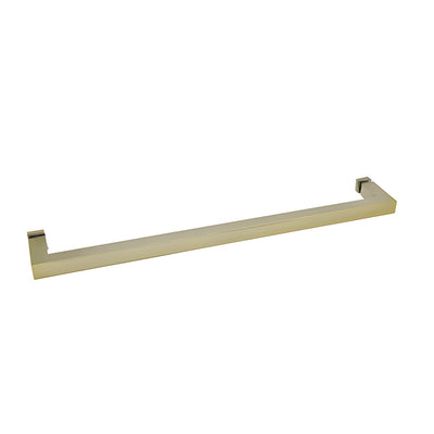 CRL Brushed Bronze 24-inch Square Towel Bar, Mitered Corner