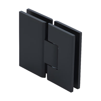 CRL Victoria 180° Matte Black Glass-to-Glass Shower Door Hinge
