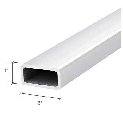 CRL Polished Stainless Steel 1" x 2" Handrail Tubing 20 ft