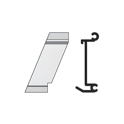 CRL-U.S. Aluminum 135° Left-Hand Outside Corner Anchor Clip, 4-Pack