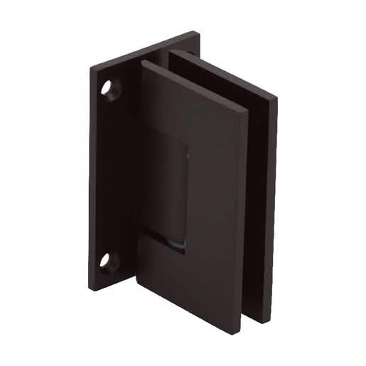 CRL Oil Rubbed Bronze Geneva 037 Series Wall Mount Hinge, Full Back Plate, Stylish Finish