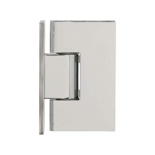 CRL Polished Chrome Victoria Series Wall Mount Full Back Plate Hinge for Glass Doors
