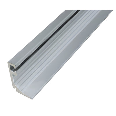 CRL-U.S. Aluminum Door Glass Stop for 1 inch Glass, Mill Finish, 24 ft 2 in