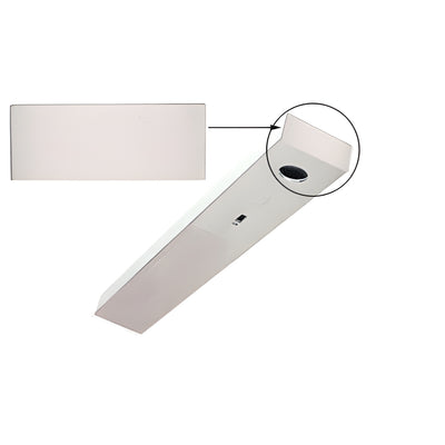 CRL Brushed Stainless Steel Header End Cap 1-3/4" x 4"